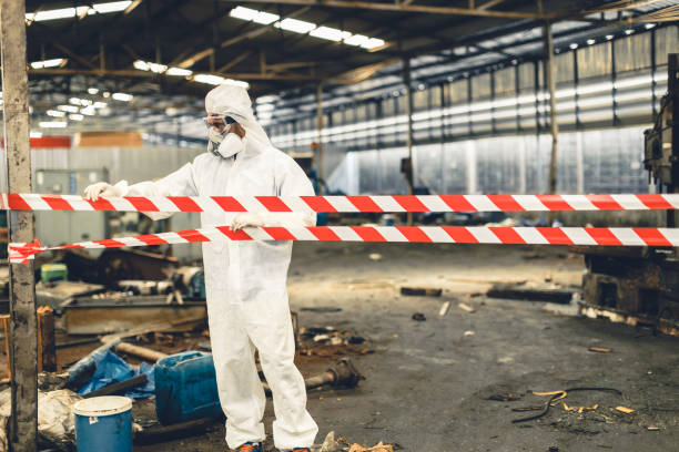 Professional Biohazard Cleanup technician working in Reading, PA